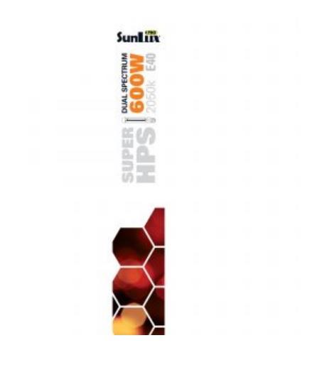 Sunlux Pro HPS 600W Bulb