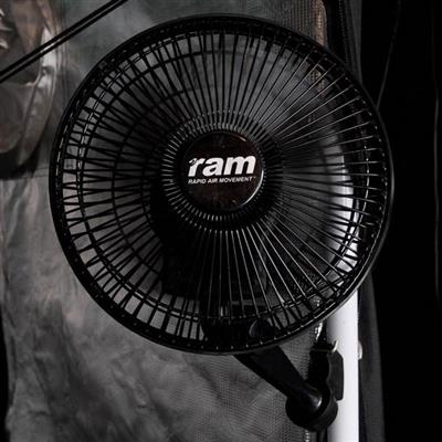 RAM 7" Oscillating Clip-On Fan 20W Black