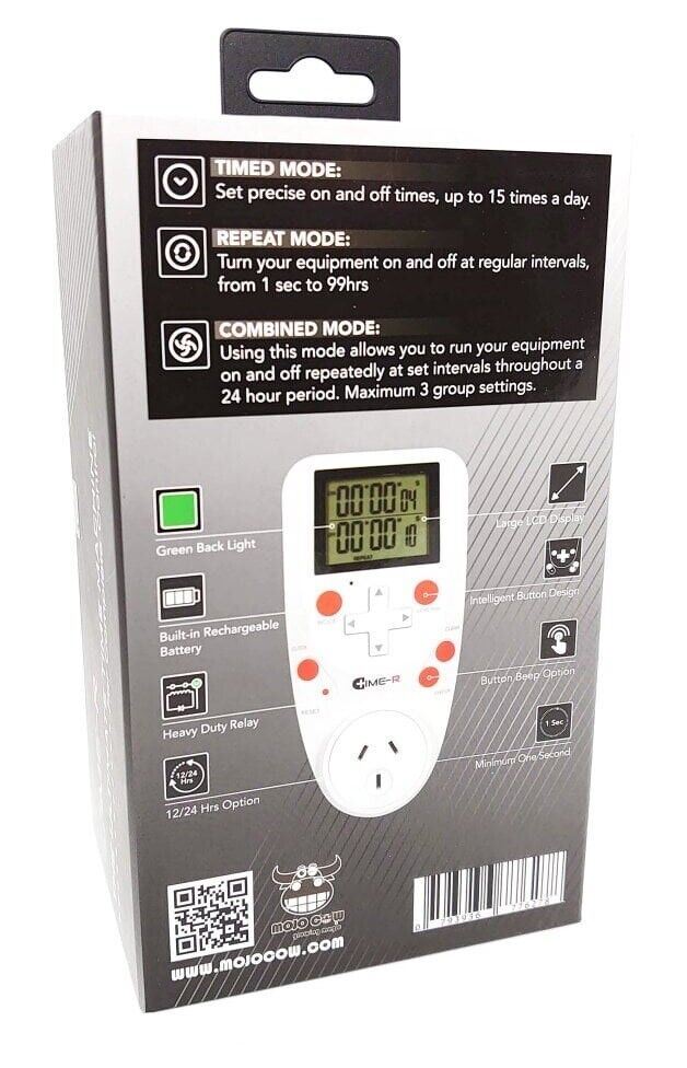 Mojo Cow Time-R Digital Timer Hydroponics Grow Light Automatic Controller