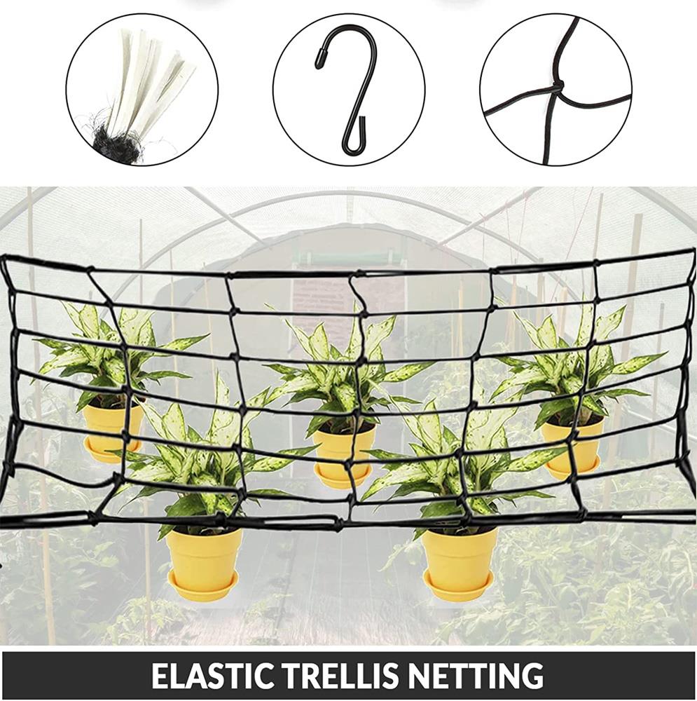 Senua Elastic Trellis - SCROG Net for Grow Tent with Steel Hooks