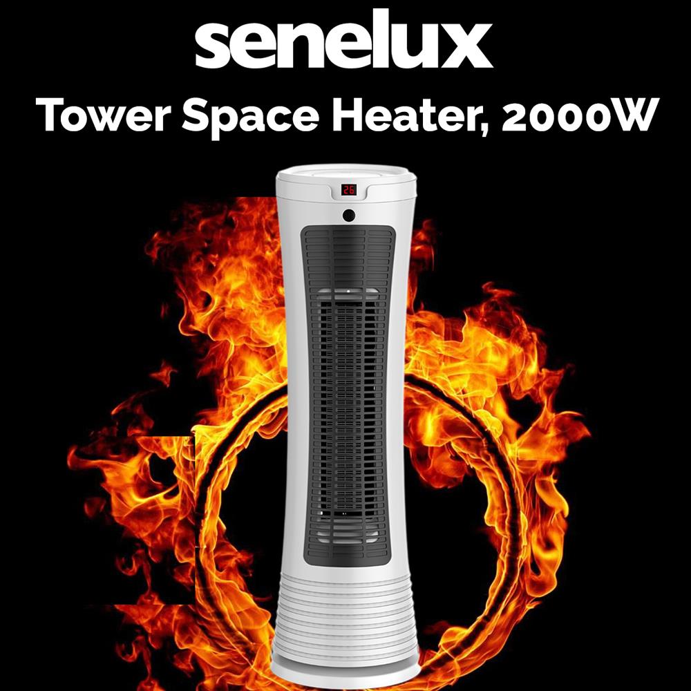 Senelux Tower Heater 2000W Electric Ceramic Portable Heater with Remote Control.