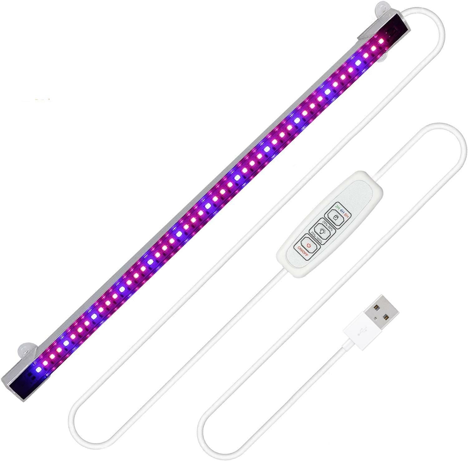 Senelux LED Grow Light Bar ZWLDT-01 Tube Strip Full Spectrum Lamp For Indoor Plant Flower Veg Growing