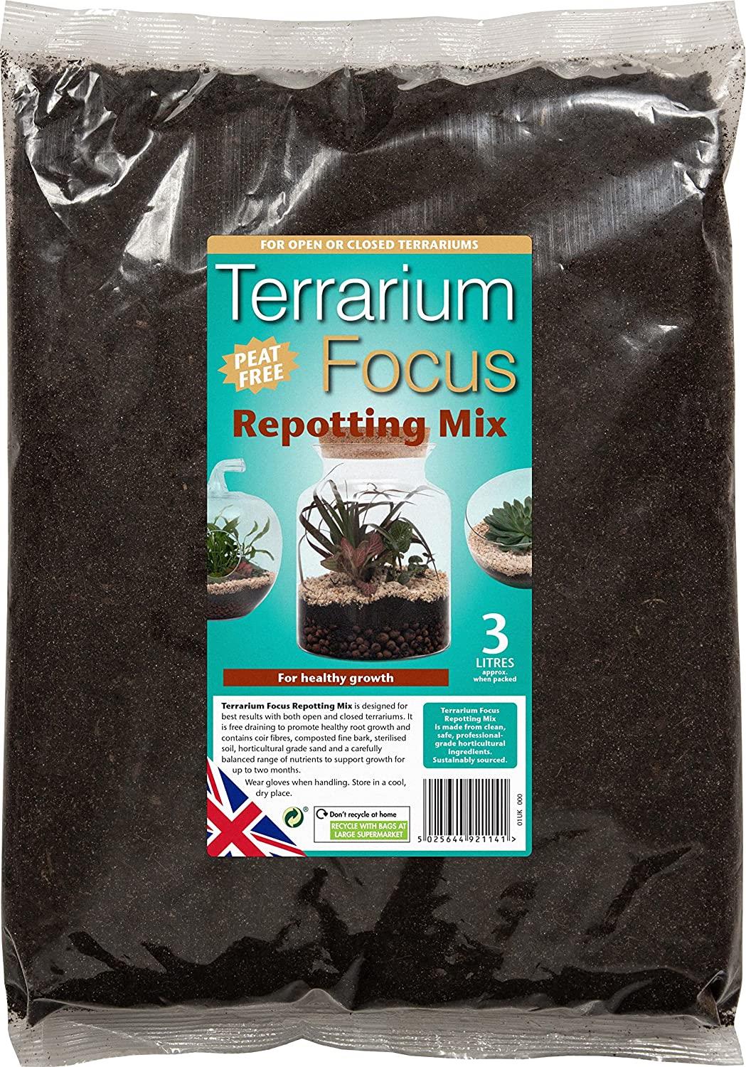 Growth Technology Terrarium Focus Repot 3L