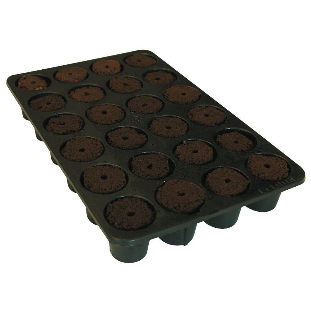 ROOT !T Natural Rooting Sponges (24) Cell Filled Tray Cuttings Seeds ROOT IT