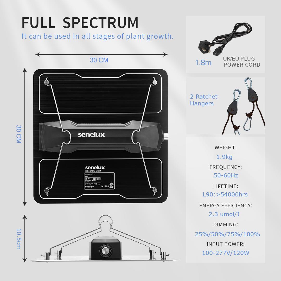 Senelux LED Grow Lights - SE-1000, SE-2000, SE-4000