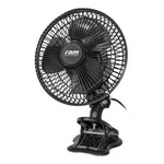 RAM 7" Oscillating Clip-On Fan 20W Black