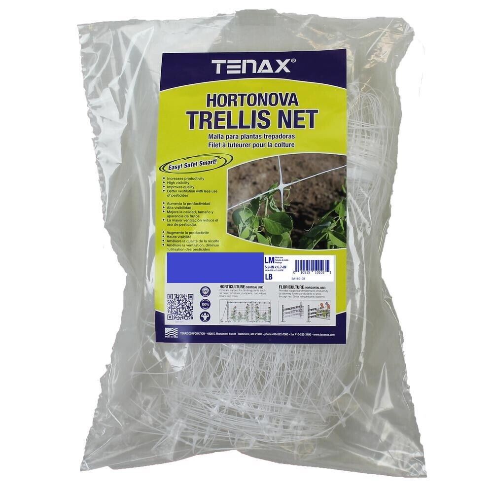 Tenax Hortonova Trellis Net – 100m x 1.36m Plant Support