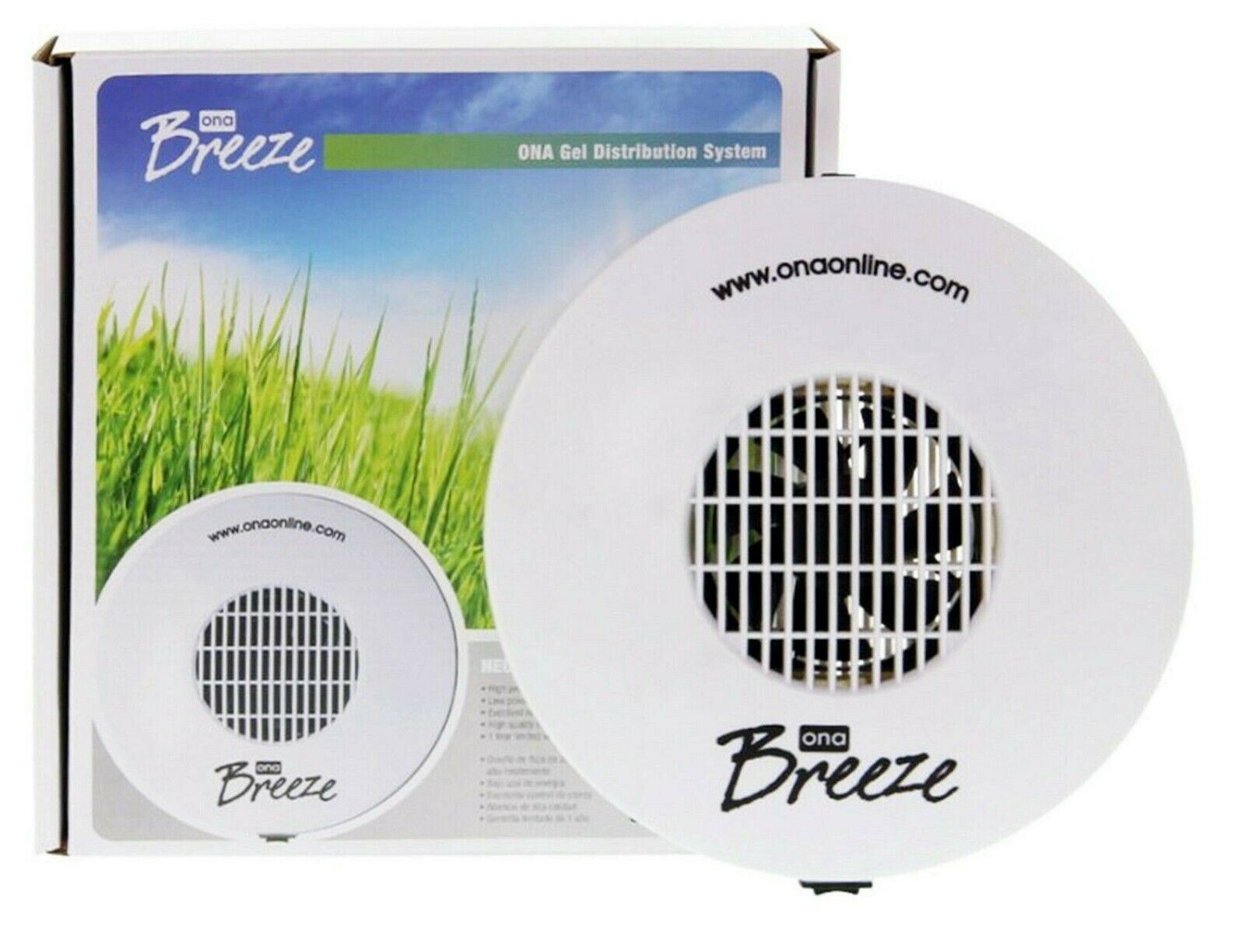 ONA Breeze Fan Odour Neutraliser Dispenser Hydroponic Odour Smell Control