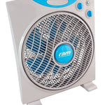 RAM 12" 300mm 3 Speed Oscillating Eco Box Fan Hydroponics Rapid Air Movement