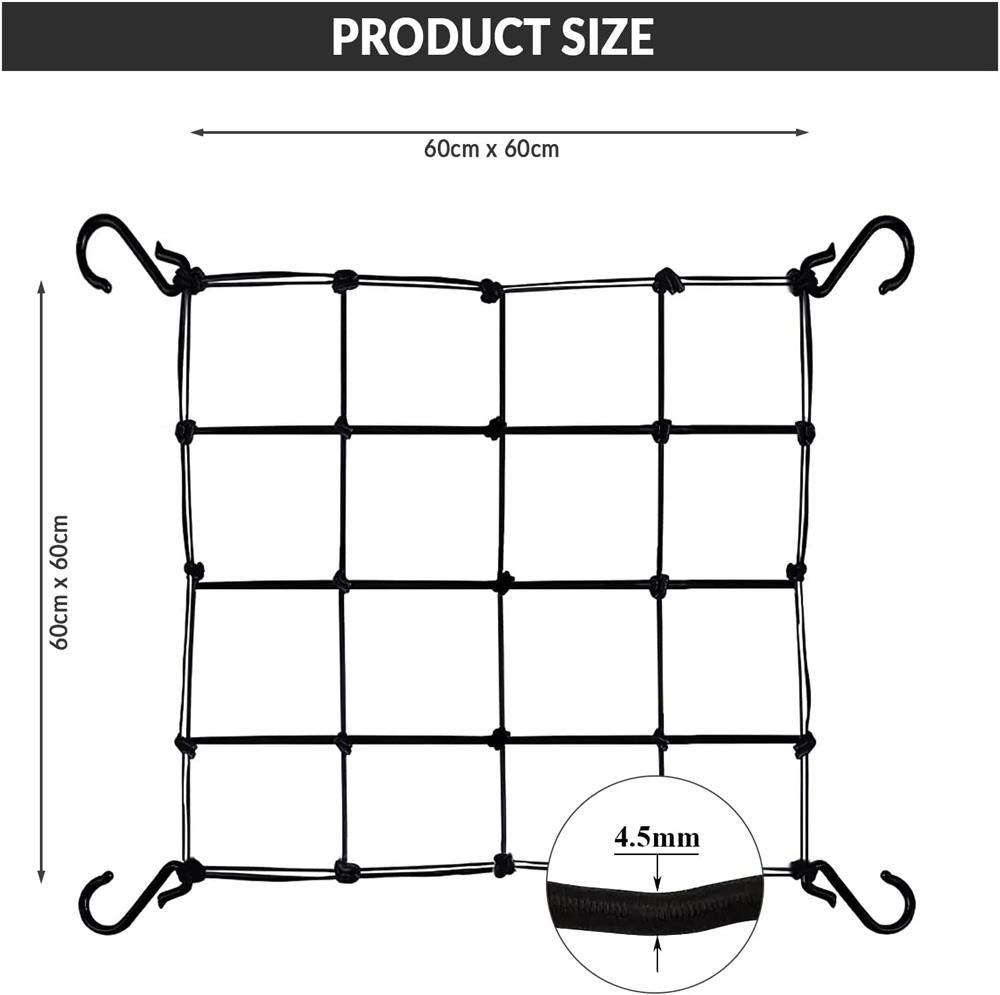 Senua Elastic Trellis - SCROG Net for Grow Tent with Steel Hooks