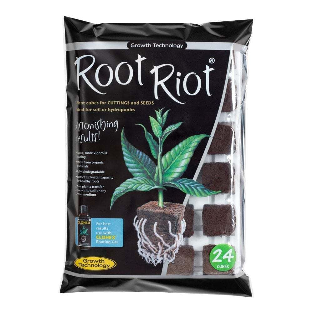 Growth Technology Root Riot Tray of 24 Cubes