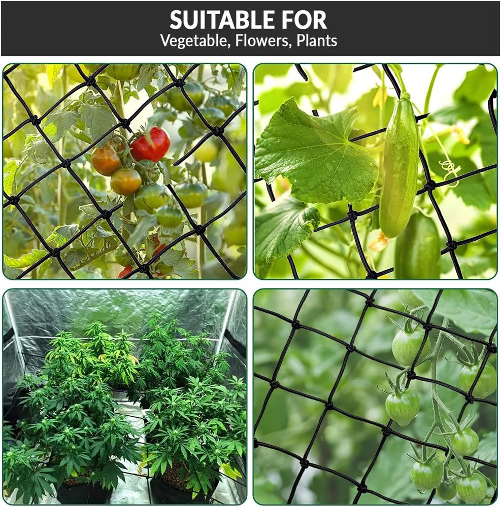 Senua Elastic Trellis - SCROG Net for Grow Tent with Steel Hooks