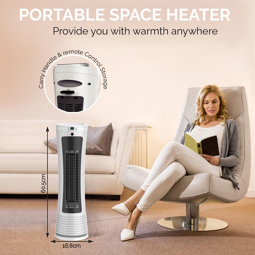 Senelux Tower Heater 2000W Electric Ceramic Portable Heater with Remote Control.