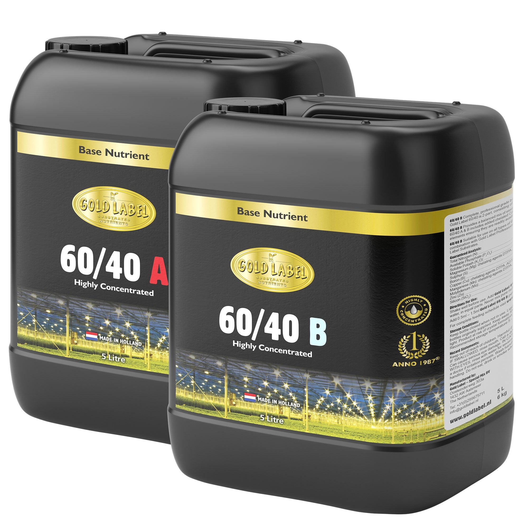 Gold Label Hydro Coco 60/40  (A+B)