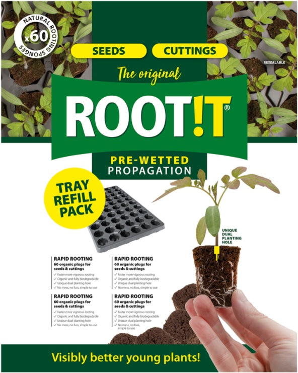 ROOT!T Dry Peat Free Plug 60 Refill Bag